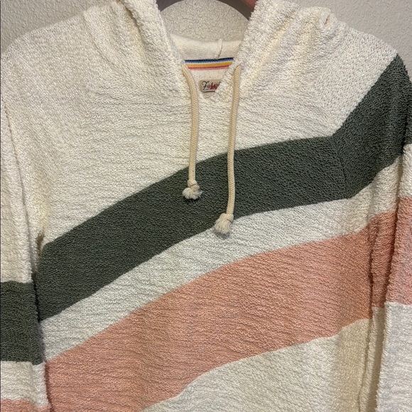 Faherty Vista Reverse Terry Knit Hoodie Cozy Simple Versatile - Picture 3 of 6